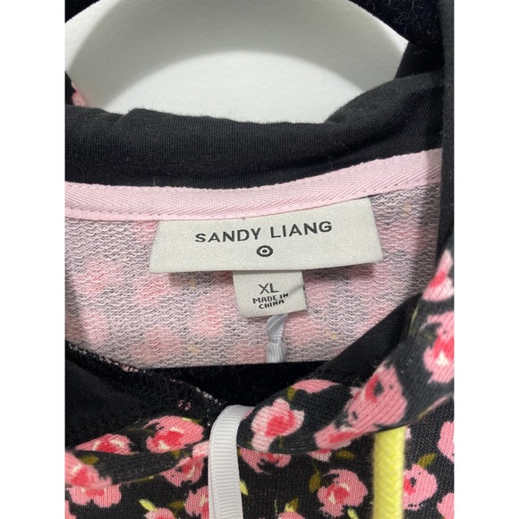 NWT Women's Floral Print Ruffle Hooded Sweatshirt  by Sandy Liang - Picture 4 of 8